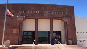 Scottsdale Justice Center — main entrance, home of the Scottsdale City Court